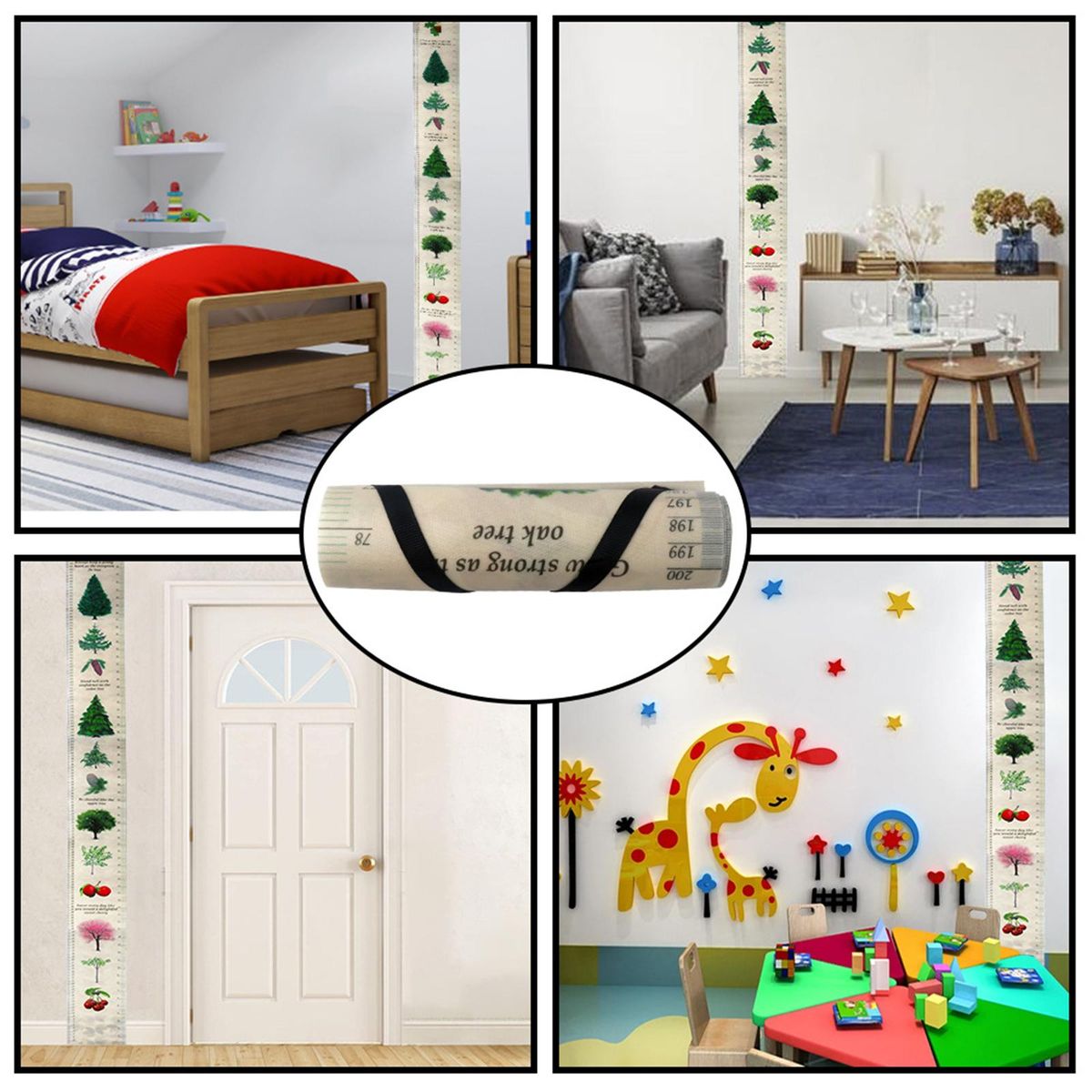 Wall Hanging Baby Growth Chart Nursery Decor Wall Decals Birthday Gift