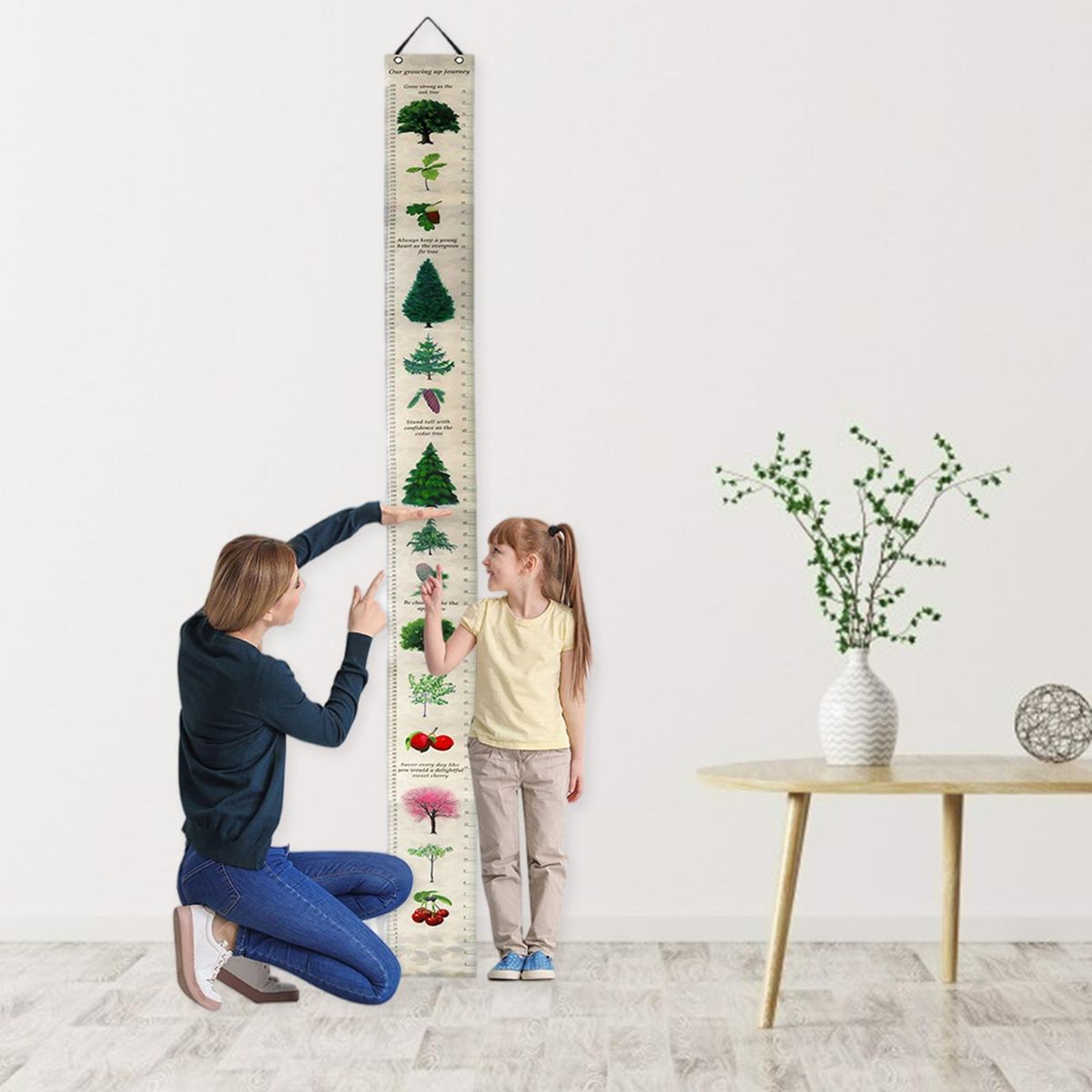 Wall Hanging Baby Growth Chart Nursery Decor Wall Decals Birthday Gift