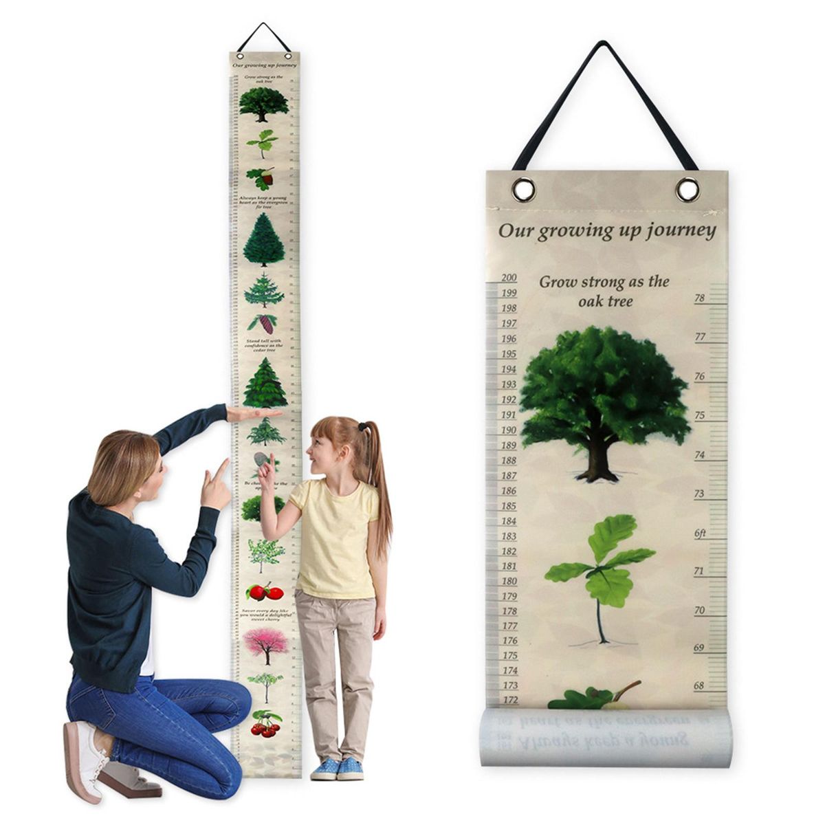 Wall Hanging Baby Growth Chart Nursery Decor Wall Decals Birthday Gift