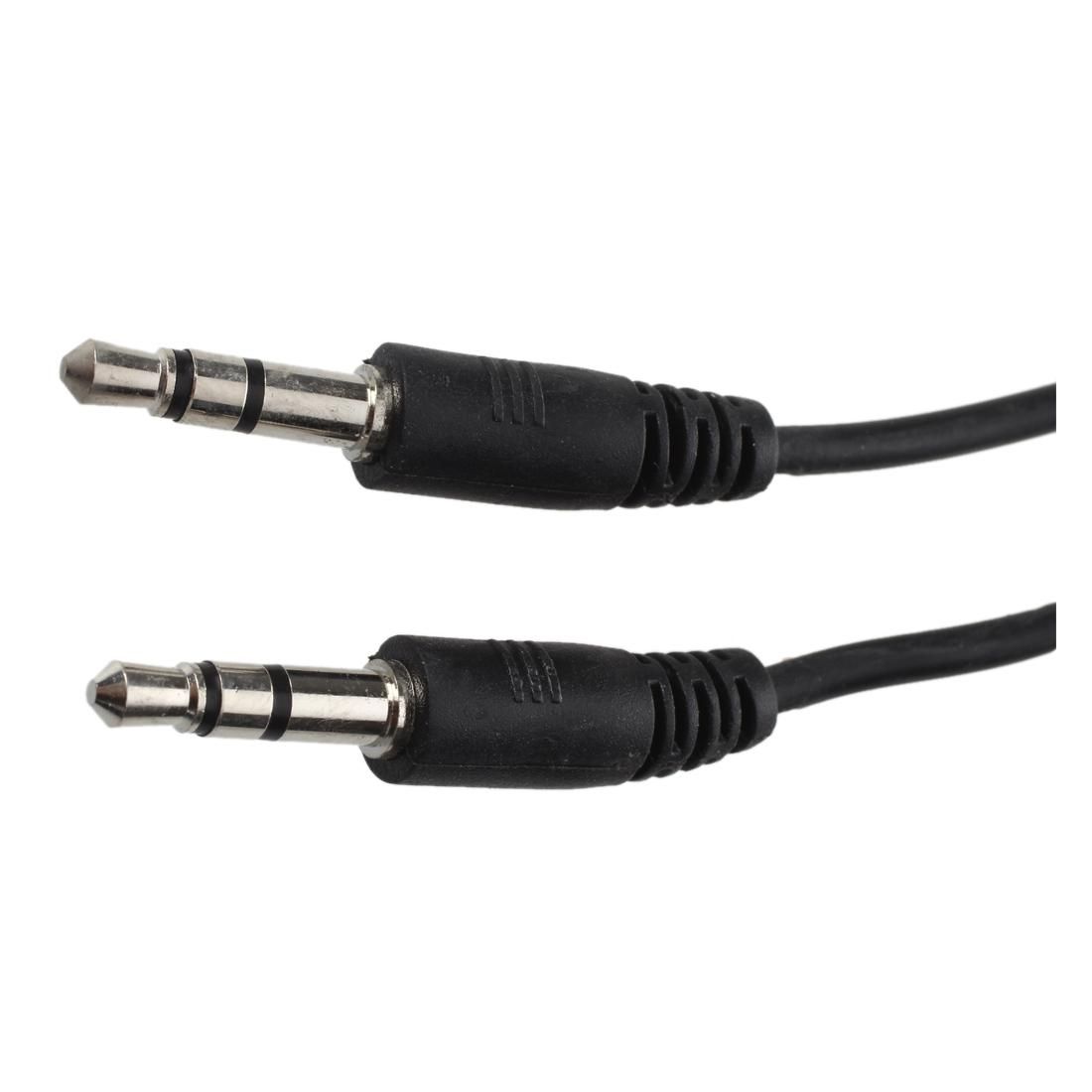 3.5mm Male to Male Stereo Audio Cable - ( 6ft, Black