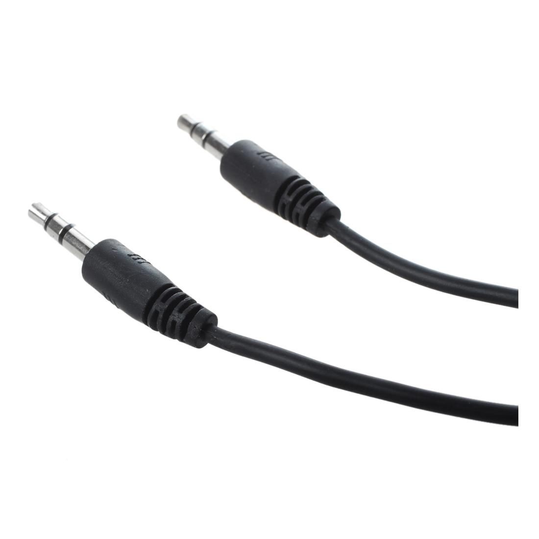 3.5mm Male to Male Stereo Audio Cable - ( 6ft, Black
