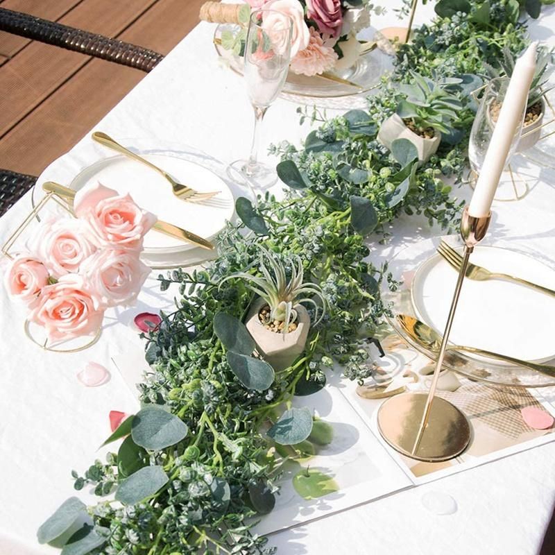 1 Pcs Artificial for Wedding Table Runner Mantel Home Decor