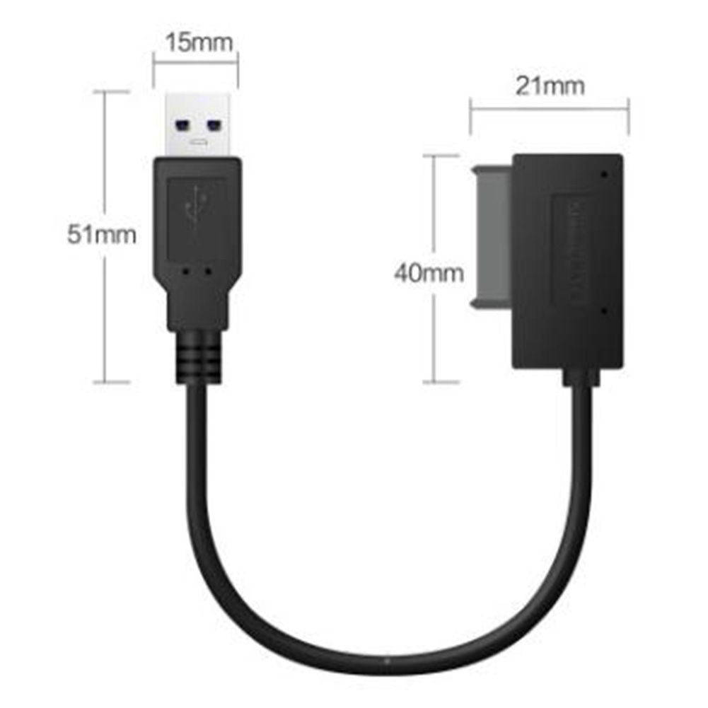 USB Adapter PC 6P+7P CD DVD Rom SATA To USB 2.0 Converter