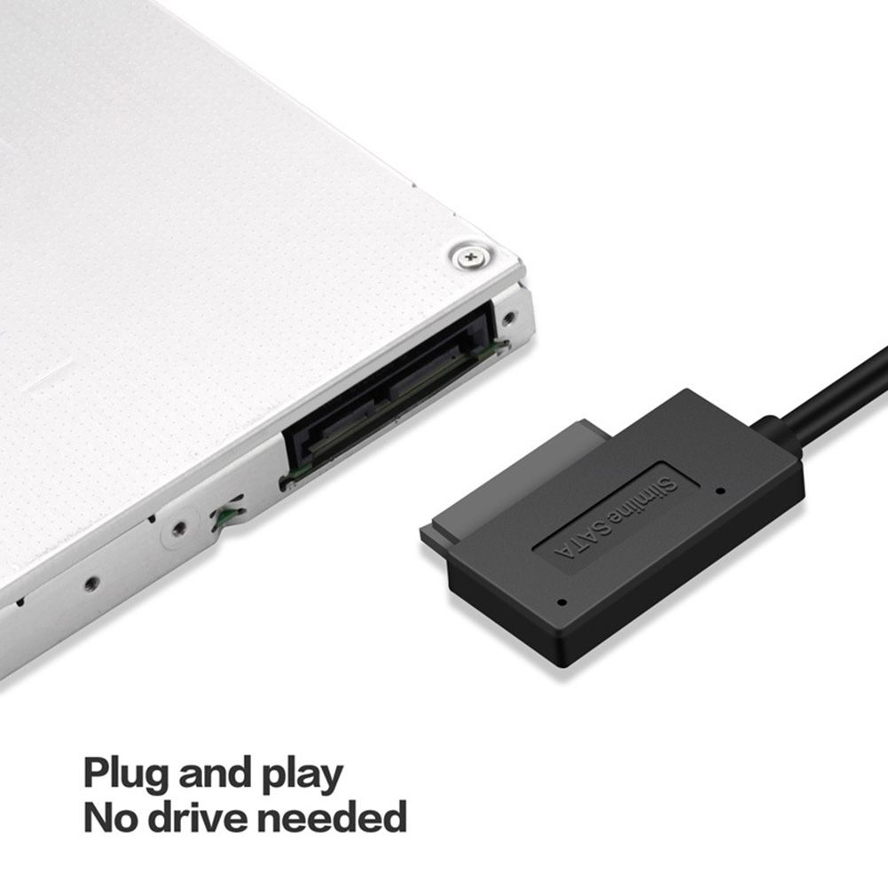 USB Adapter PC 6P+7P CD DVD Rom SATA To USB 2.0 Converter