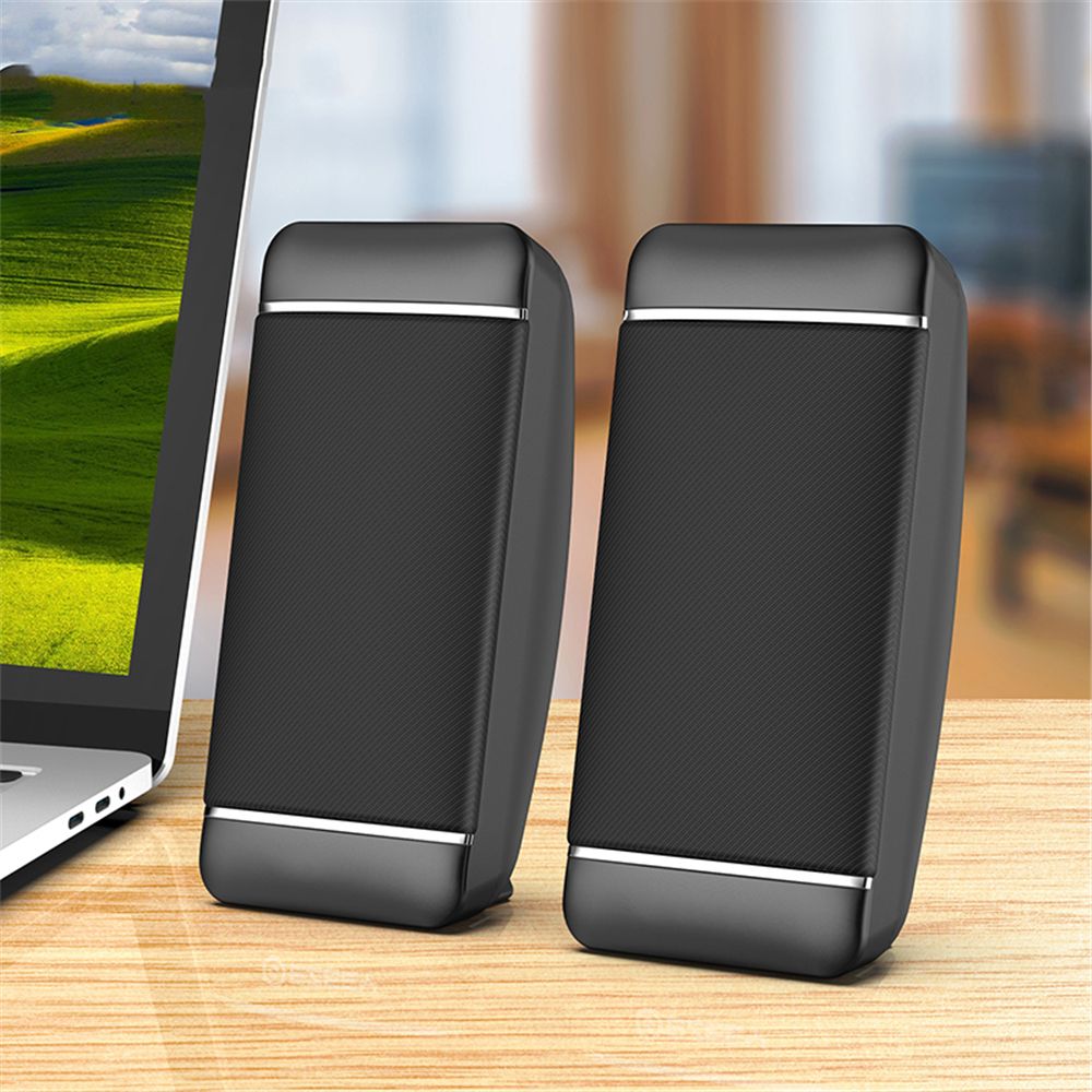 2 Pcs Wired Computer Speakers USB AUX Mini PC Speaker For Laptop Desktop Phone 5W Audio Multimedia Loudspeaker