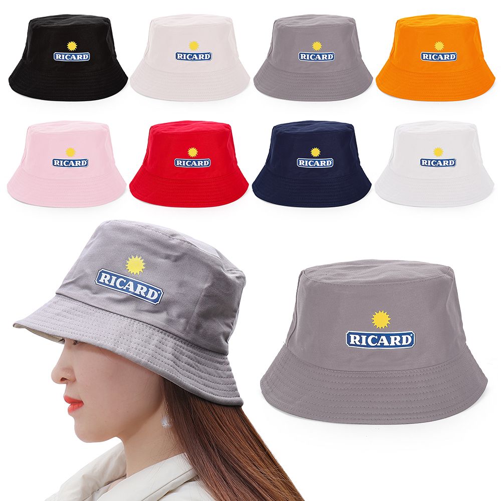 New Ricard Bucket Hats Women Man Classic Cotton Summer Fisherman Caps Teen