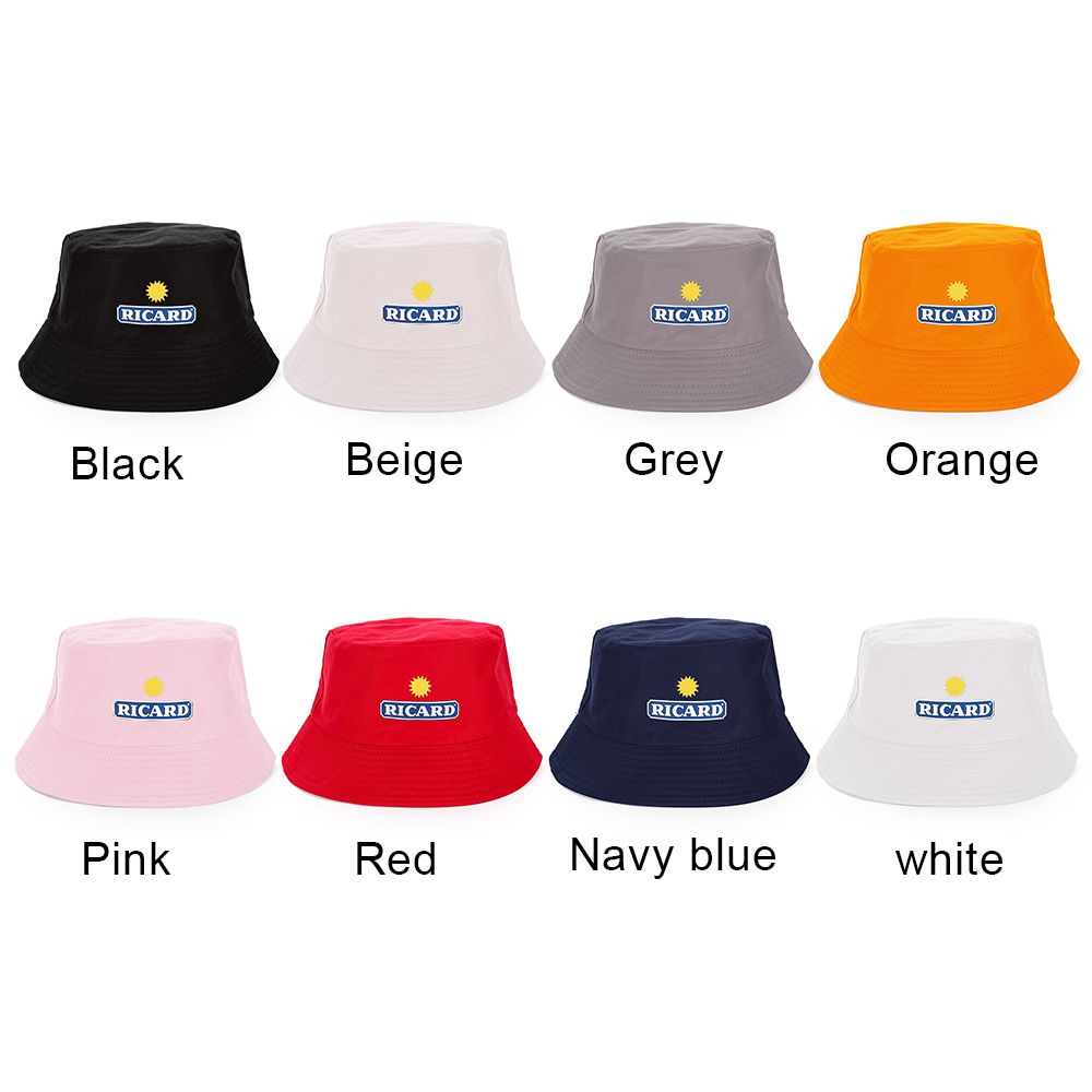 New Ricard Bucket Hats Women Man Classic Cotton Summer Fisherman Caps Teen