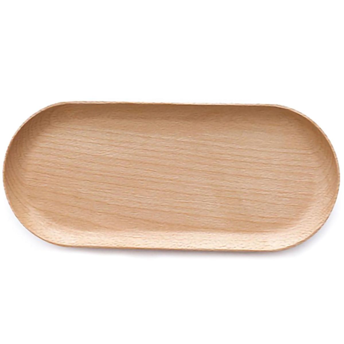 Wooden Tray Dinner Plate Storage Trays Solid Wood Oval Tray