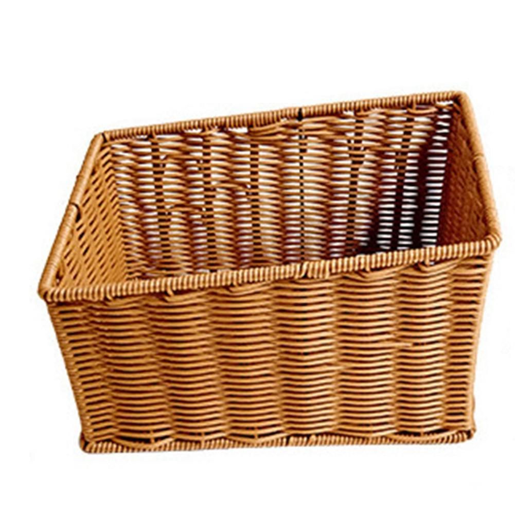 Manual Woven Storage Basket Sundries Bevel Storage Box