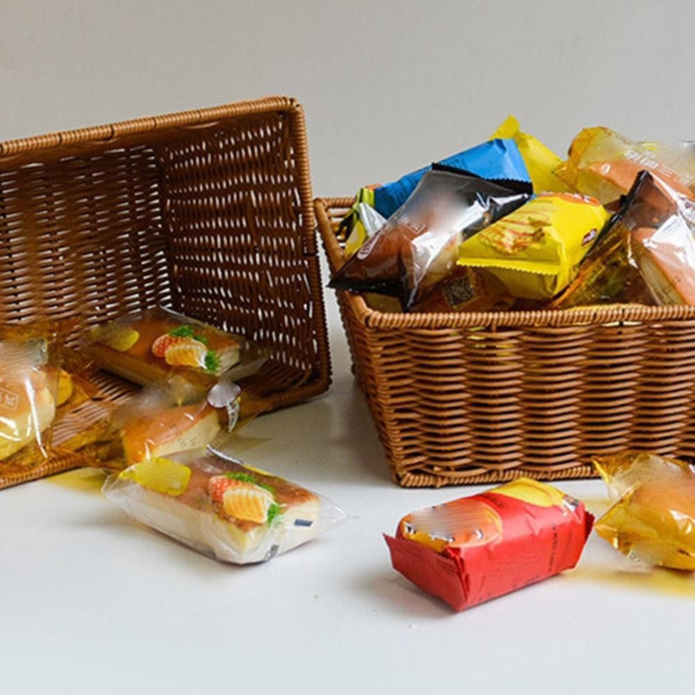 Manual Woven Storage Basket Sundries Bevel Storage Box