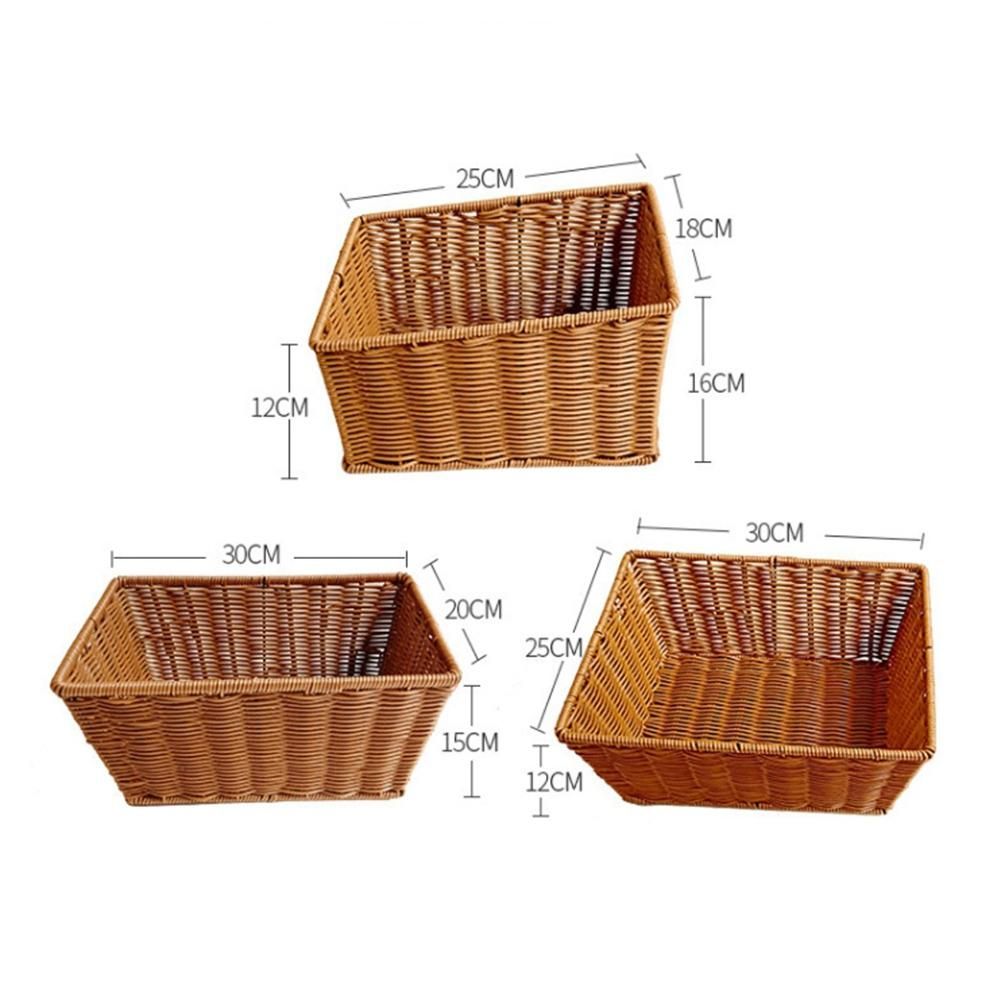 Manual Woven Storage Basket Sundries Bevel Storage Box