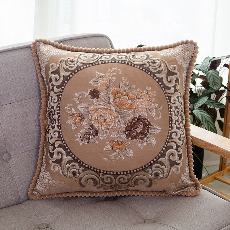 Embroidered Retro Home Sofa Cushion Pillow Cover