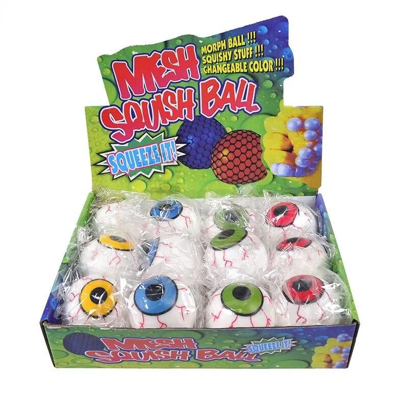Halloween Venting Eyeball Decompression Ball Toys Kids Funny Decompress Toy Boy Creative Decompression Ball Pinching Gifts