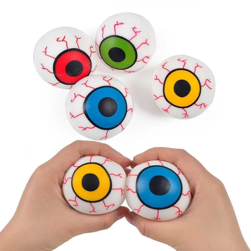 Halloween Venting Eyeball Decompression Ball Toys Kids Funny Decompress Toy Boy Creative Decompression Ball Pinching Gifts