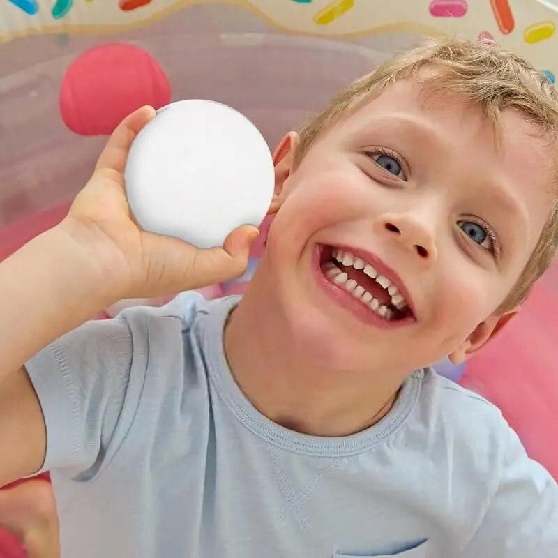 Mini Squeeze Toy Snow Ball Soft Snow Ball Appearance Kid's Finger Toy For Car Trip Airplane Living Room Classroom Bedroom School