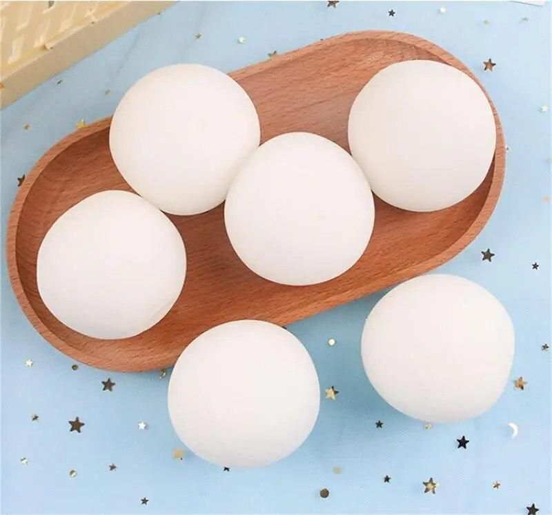 Mini Squeeze Toy Snow Ball Soft Snow Ball Appearance Kid's Finger Toy For Car Trip Airplane Living Room Classroom Bedroom School