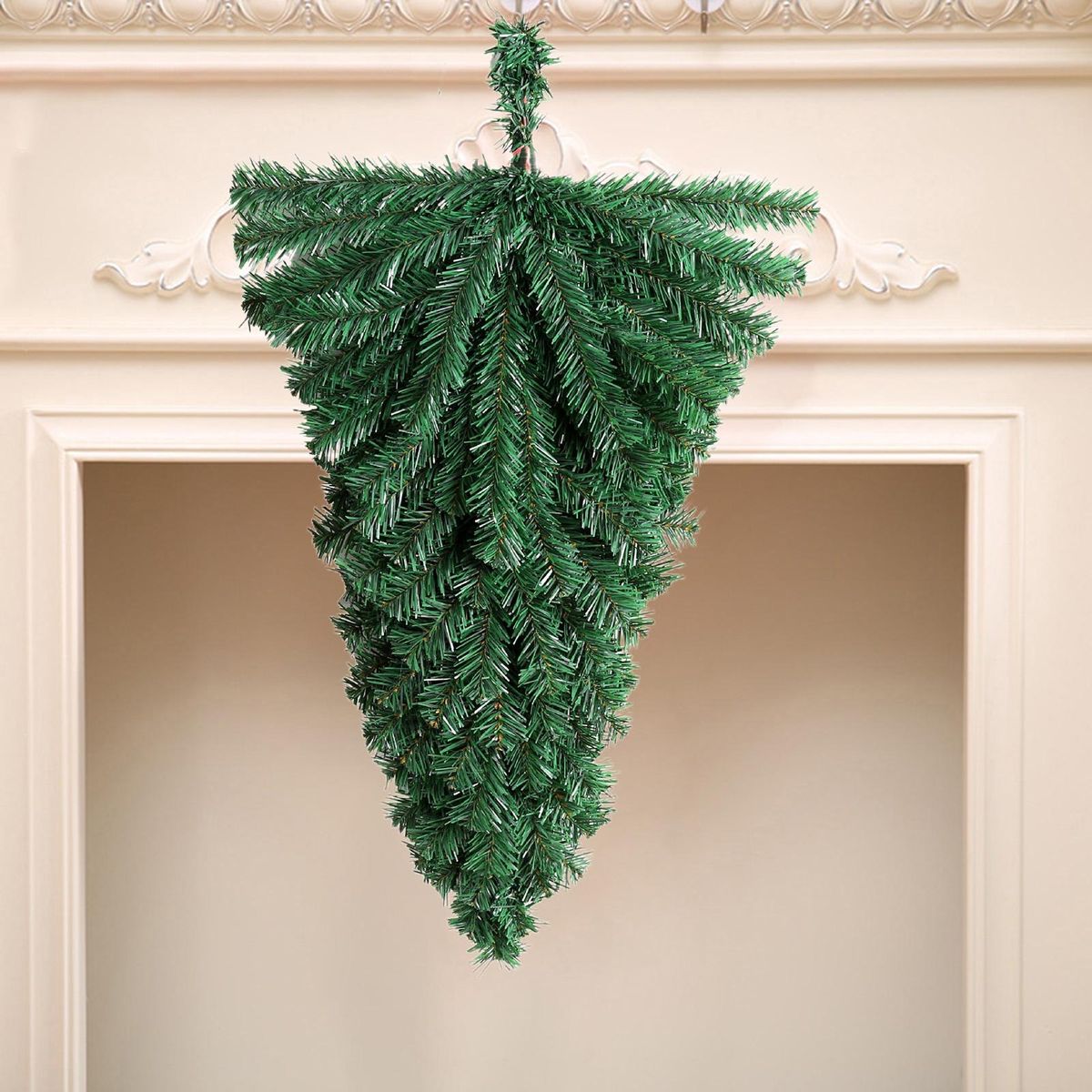 Christmas Garland Upside Down Christmas Tree Door Garland Holiday Decor