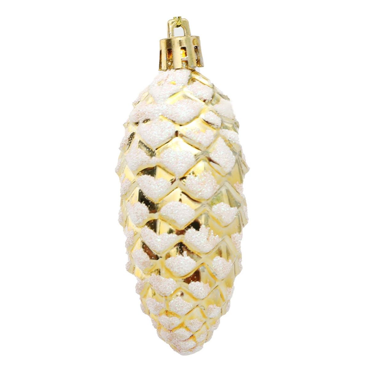 Plastic Pinecone Balls Christmas Hanging Pinecones Golden