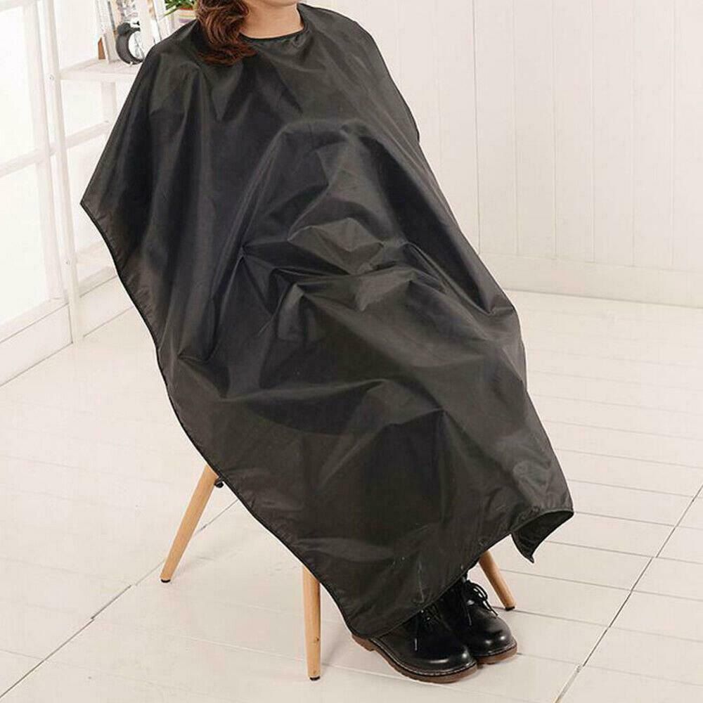 Hair Cutting Cape Salon Hairdressing Waterproof Black Gown