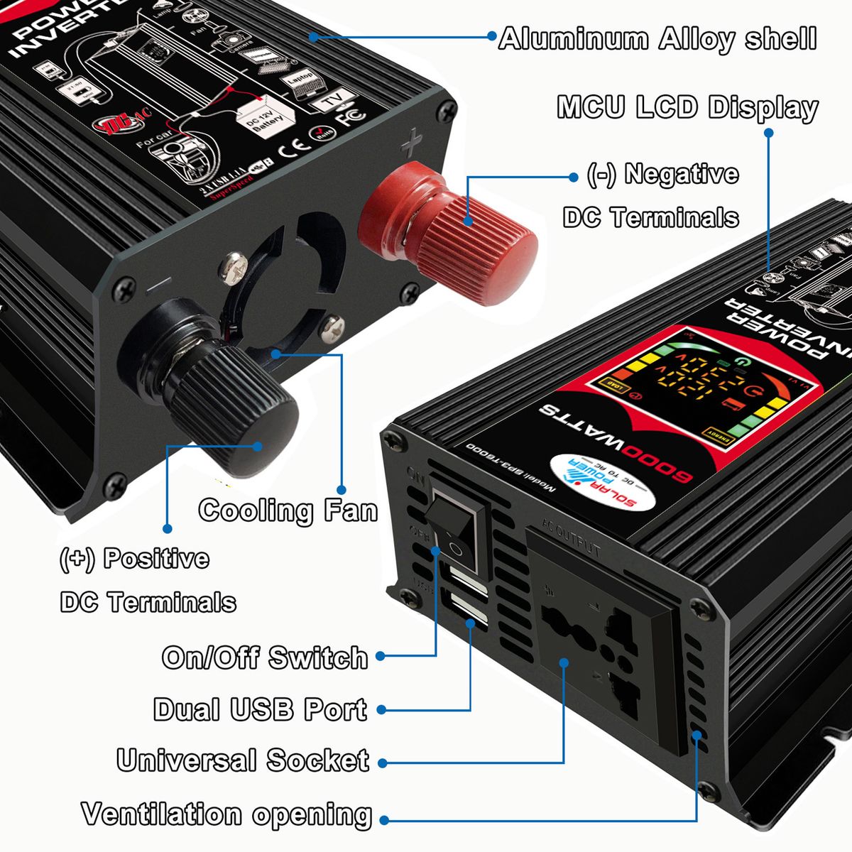 Modified Sine Wave Inverter High Frequency 6000W  Watt