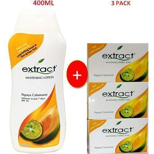 WHITENING BODY LOTION + WHITENING HERBAL SOAP X3 [][][]