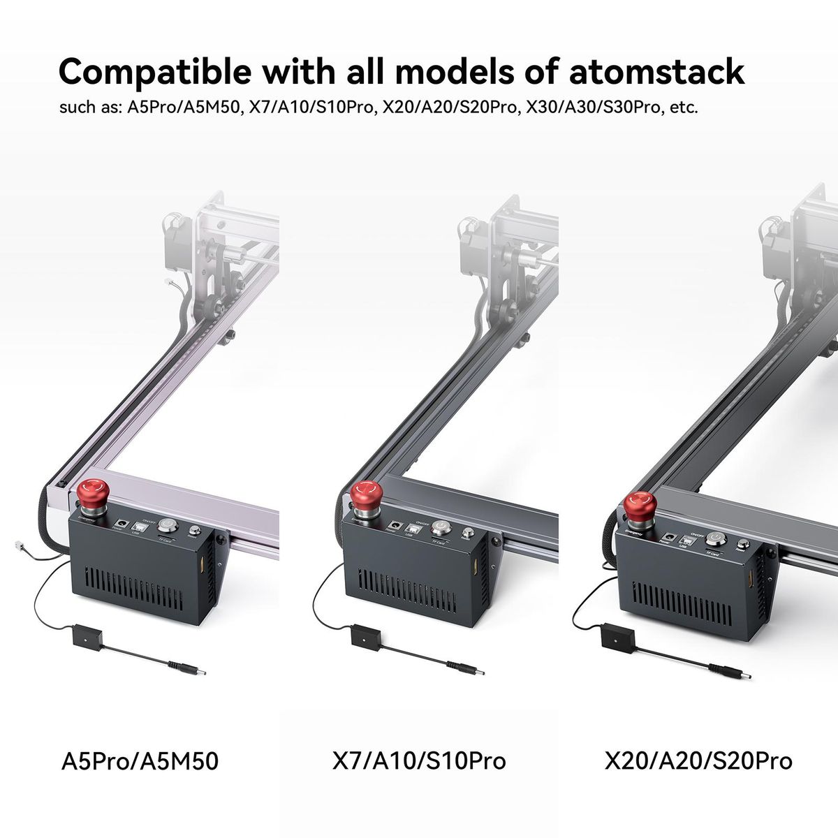 ATOMSTACK AIC1 Auto Air Assist System for Laser Engraving Machine Support Automatic Control WiFi Offline Work with 32-bit High-speed Motherboard Suitable for X30 Pro/ S30 Pro/ A30 Pro/X20 Pro/ S20 Pro/ A20 Pro/X7 / X7 Pro/ A1