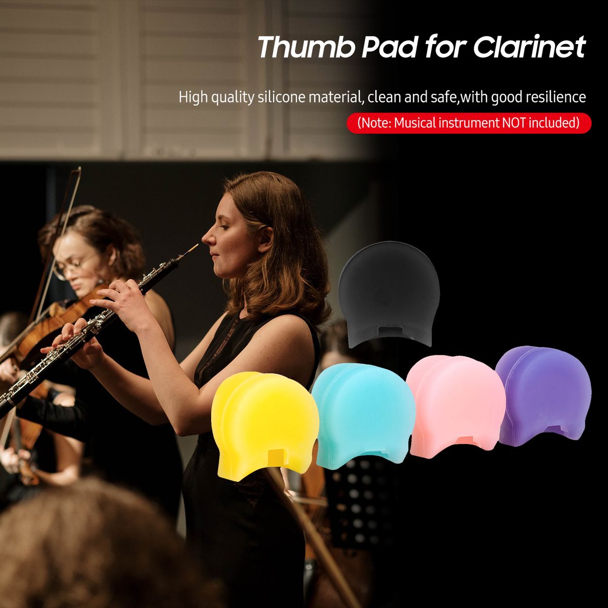 5 PCS Clarinet Thumb Pad Oboe Thumb Rest Cushion Silicone