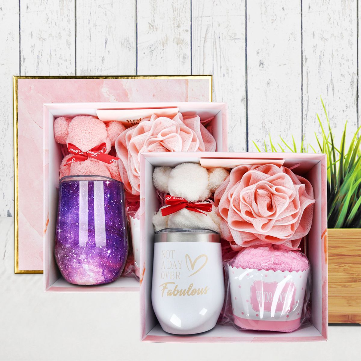 Coffee Mug Gift Set 12oz Thermal Cup With Lid Straw