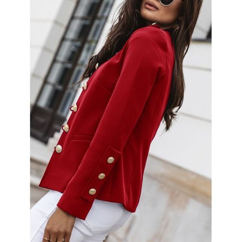 Ladies Suits Button Women Suits Slim-fit Women Coat Long-sleeved Jacket
