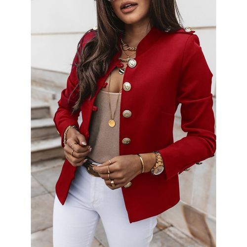 Ladies Suits Button Women Suits Slim-fit Women Coat Long-sleeved Jacket
