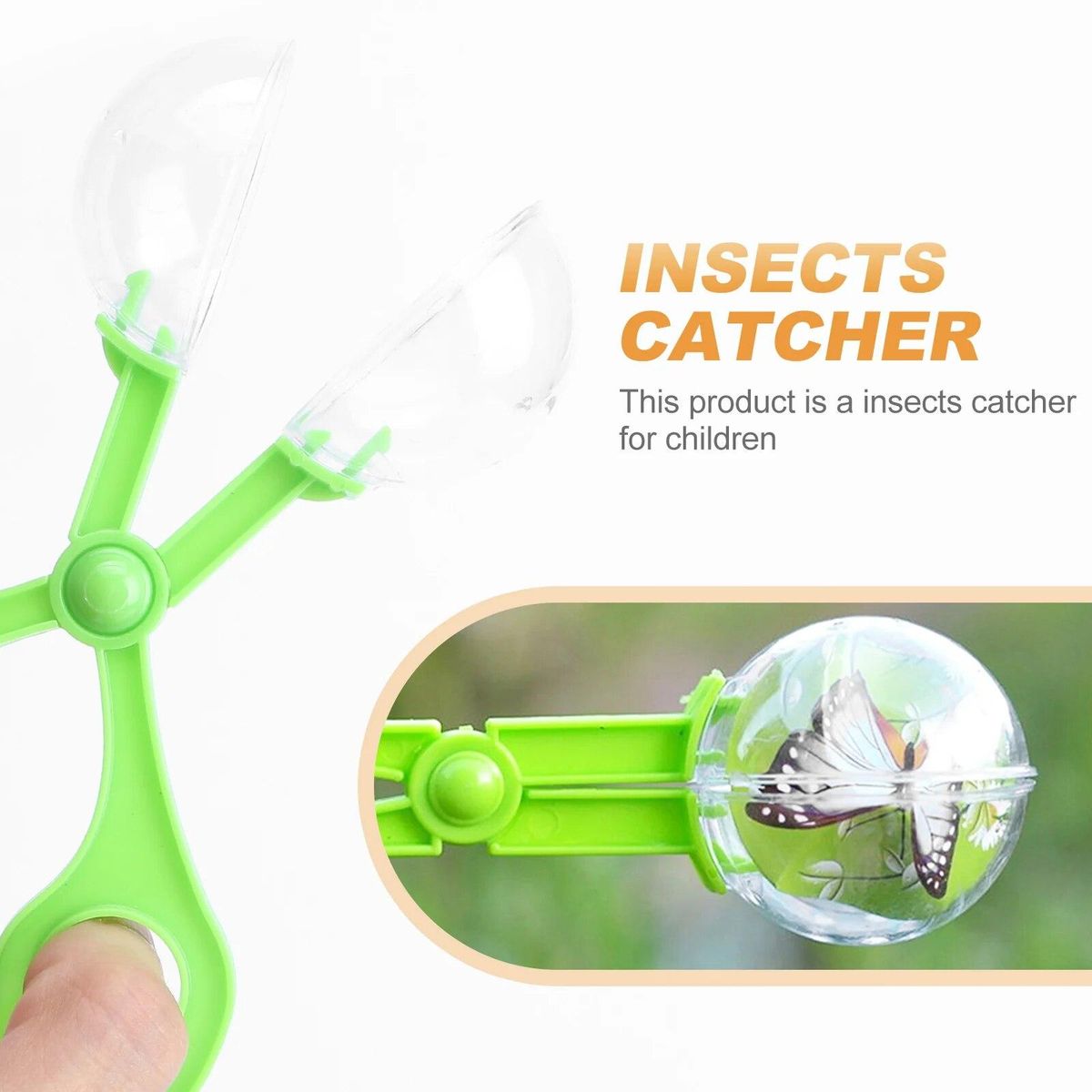 Bug Catcher Scissors Kids Catchinsect Clamp Tongs Scooperkitfor Reptile Scoopers Catching Feeding Tweezers Handy Scissor Tool