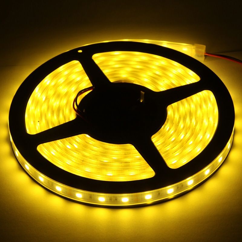 Casing Waterproof Yellow LED 5050 SMD Rope Light, 60 LED/M, Length: 5M