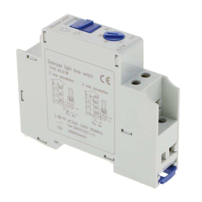 Din Rail Stair Lighting Automat 220V-240V 16A Staircase Time