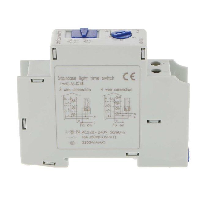 Din Rail Stair Lighting Automat 220V-240V 16A Staircase Time