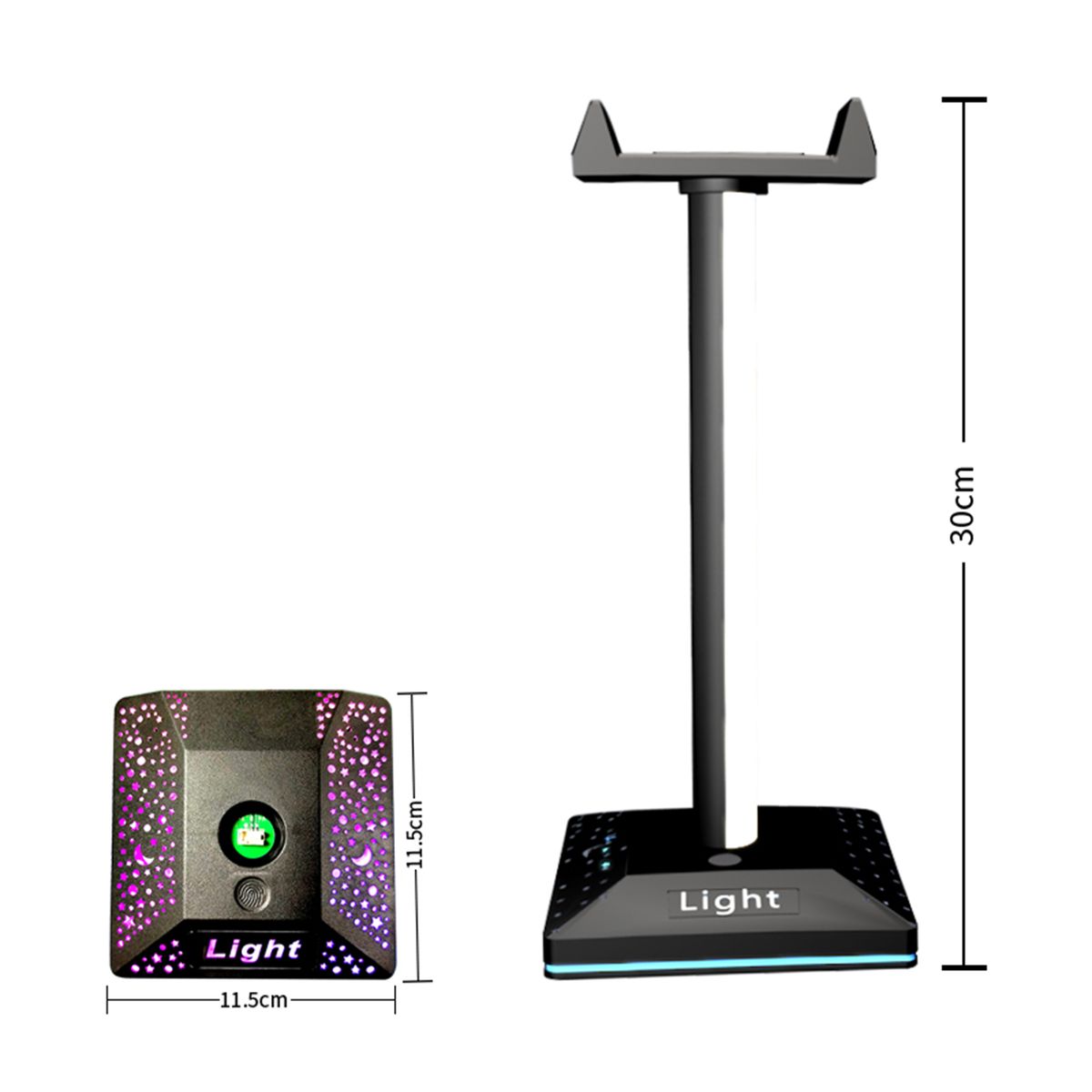 RGB Headphone Stand Lamp Touch Sensor Switch Colorful