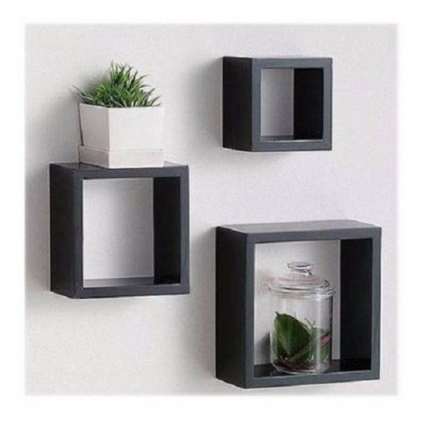 3x Wooden Wall  Mounted Hanging Rack Storage Shelf DIY Plan