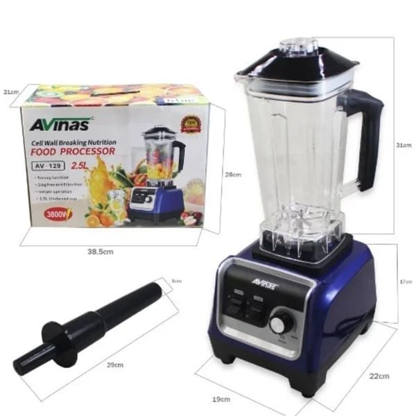 2 5L Commercial Professional Smoothie Blender - 3800W Motor