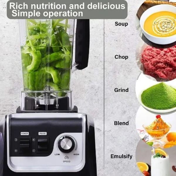 2 5L Commercial Professional Smoothie Blender - 3800W Motor