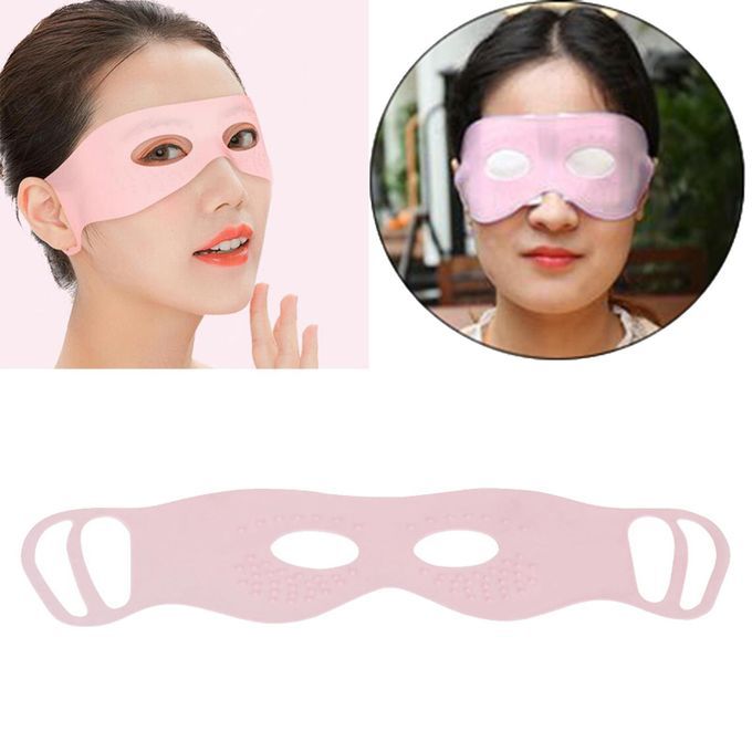 Eye Mask 3D Tailoring Silicone For Puffiness Reduce Eyes Dry Pink