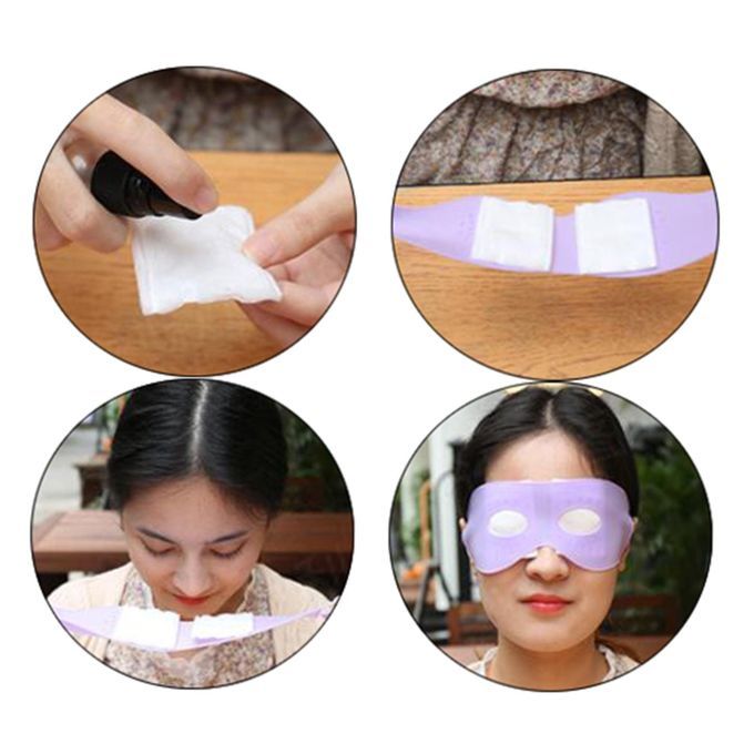 Eye Mask 3D Tailoring Silicone For Puffiness Reduce Eyes Dry Pink