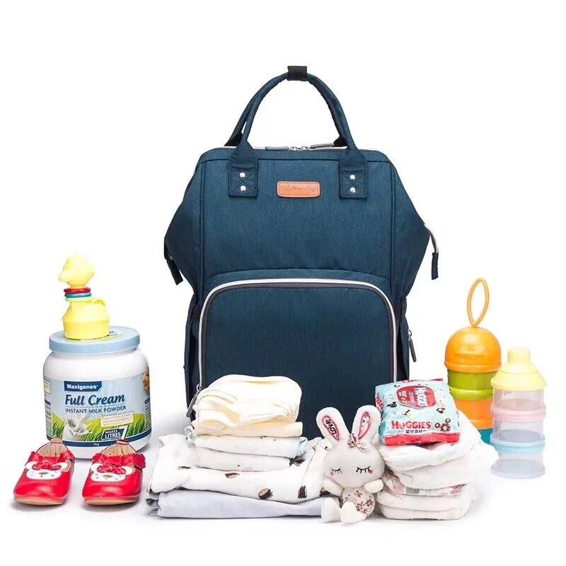 Ankommling USB Interface Diaper Bag Maternity Nappy Bag For Baby Stroller Bag Large Capacity Nursing Backpack for Travel Wet Bag