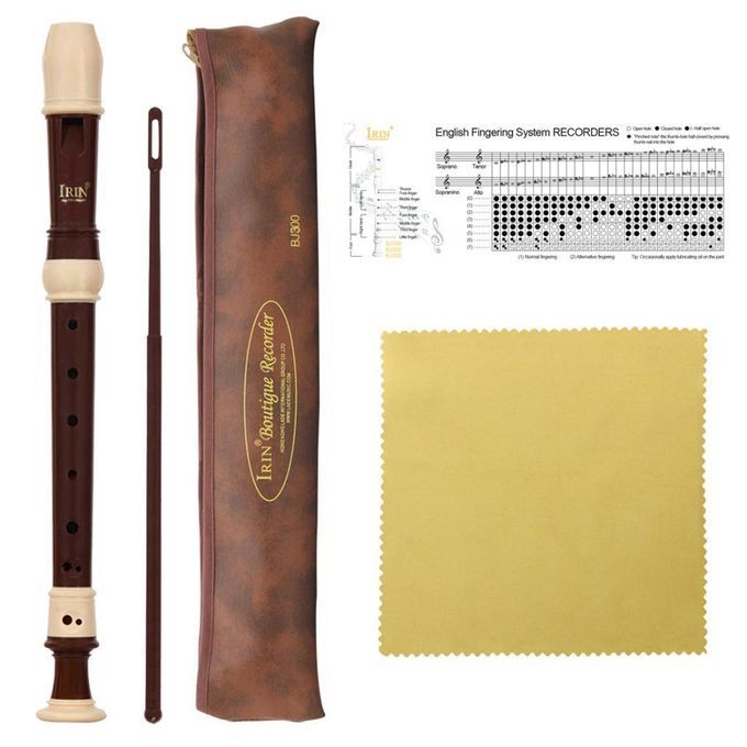 Portable ABS Soprano Recorder 8 Holes C Key Descant Recorders Musical