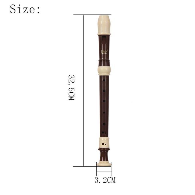 Portable ABS Soprano Recorder 8 Holes C Key Descant Recorders Musical