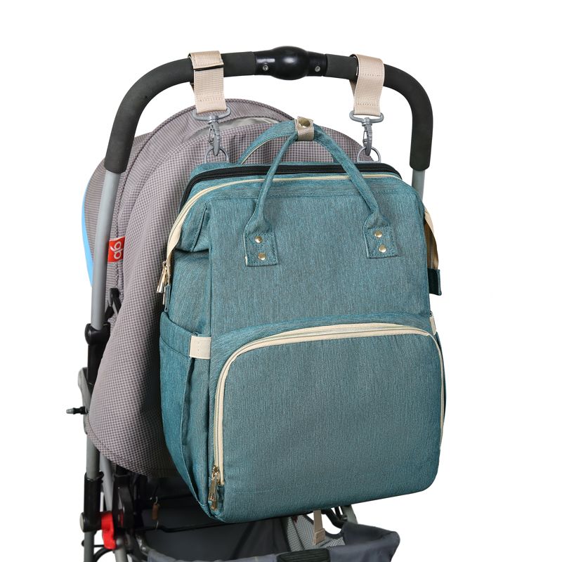 (Green USB ZYB)Drop Shipping Large Capacity Diaper Bags