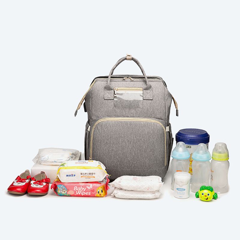(Green USB ZYB)Drop Shipping Large Capacity Diaper Bags
