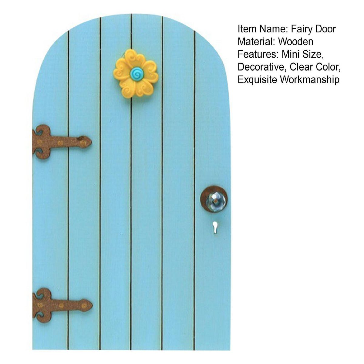 Miniature Fairy Door Miniature Gnome Fairy Door Garden Decoration Blue