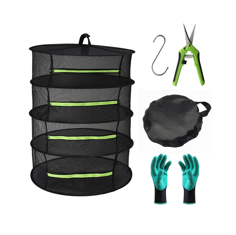 4 Layer Drying Rack Collapsible Mesh Hanging Drying Net Set