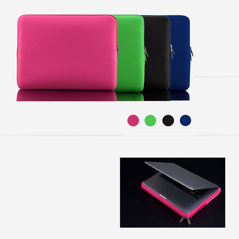 Sleeve Bag Case 15-inch 15" 15.6" Smooth Zipper Soft Foam