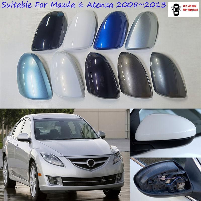Car Accessories For Mazda 6 Atenza 2008~2013 Reverse Mirror Cover Sedan Mirror Case Shell Housing Without Turning Light