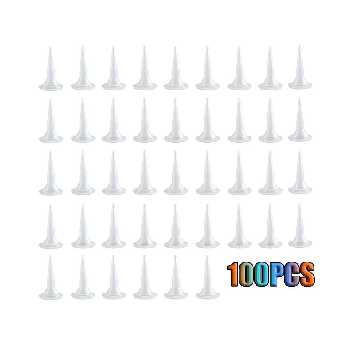 100 PCS Plastic Structure Caulking Nozzles Extender Caulk